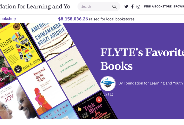 FLYTE Bookshop page